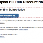 Optin email for discount